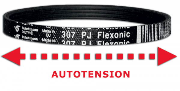 Flexonic belt for bread machine